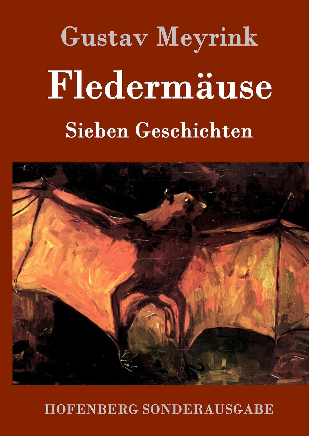 Cover: 9783861996934 | Fledermäuse | Sieben Geschichten | Gustav Meyrink | Buch | 112 S.