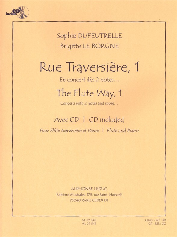 Cover: 9790046298400 | Rue Traversiere - The Flute Way 1 | Dufeutrelle/Leborgne | Buch + CD