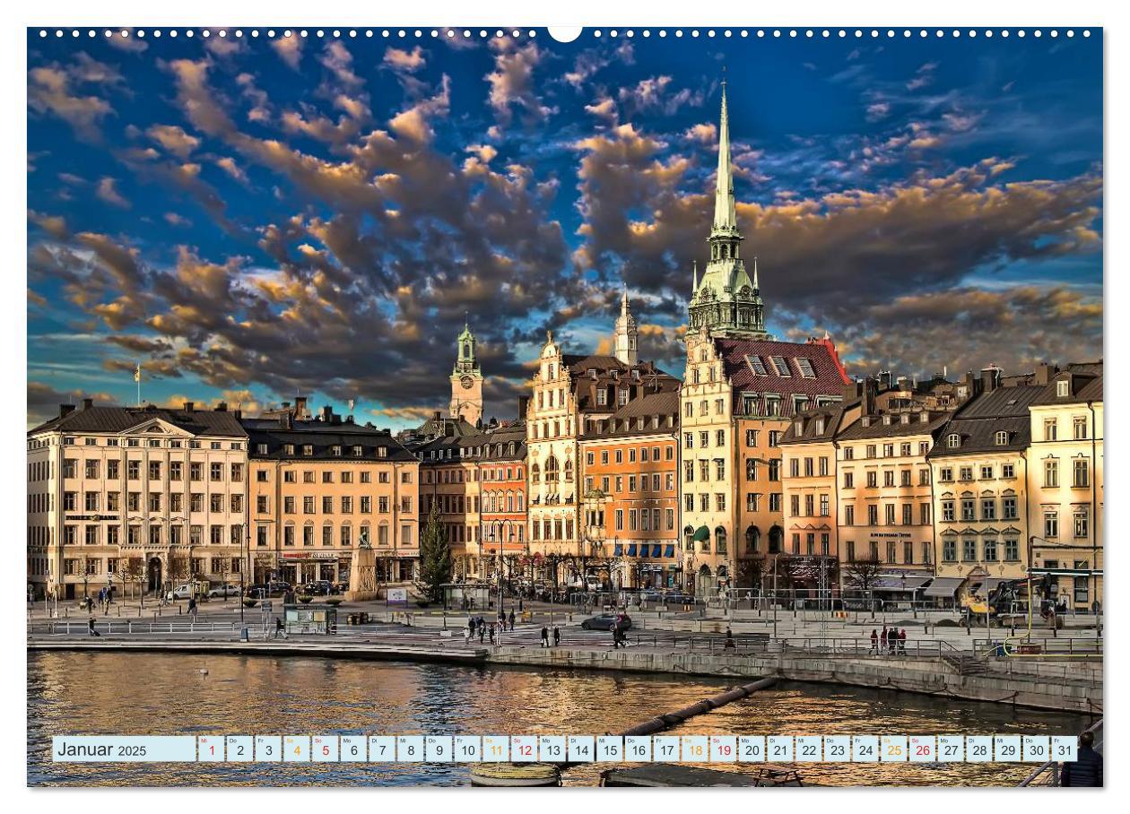 Bild: 9783435573219 | Stockholm - Venedig des Nordens (Wandkalender 2025 DIN A2 quer),...