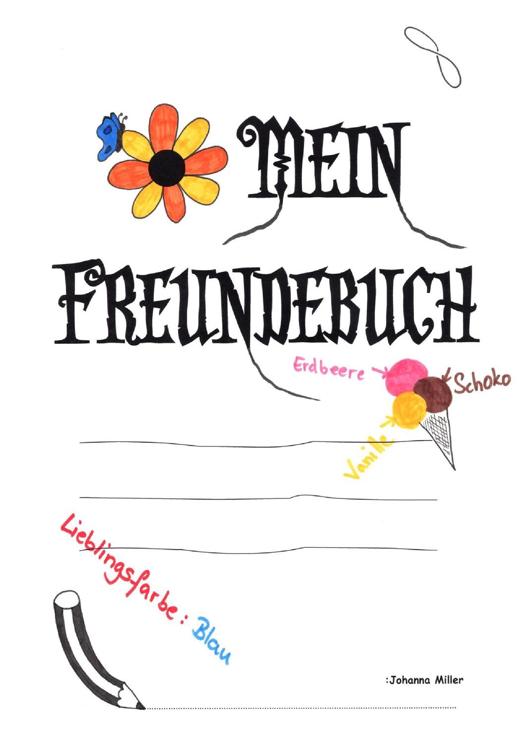 Cover: 9783744802291 | Mein Freundebuch | Freundebuch für Erwachsene und Jugendliche | Miller