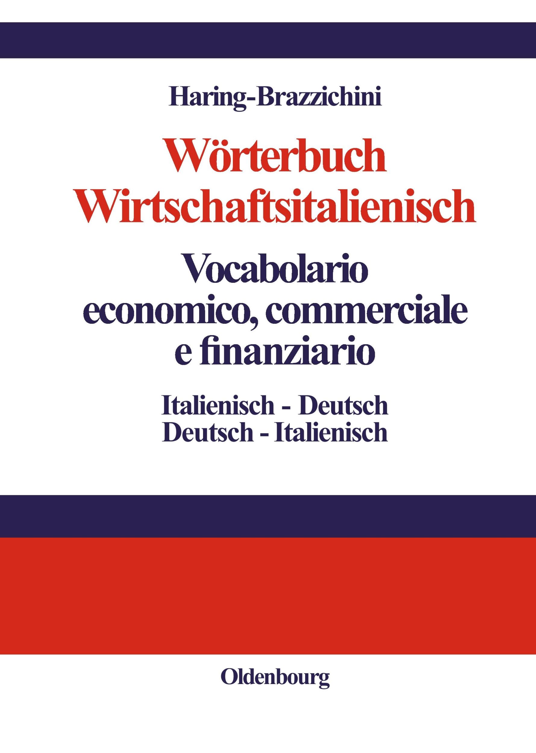 Cover: 9783486577044 | Wörterbuch Wirtschaftsitalienisch Vocabulario economico,...