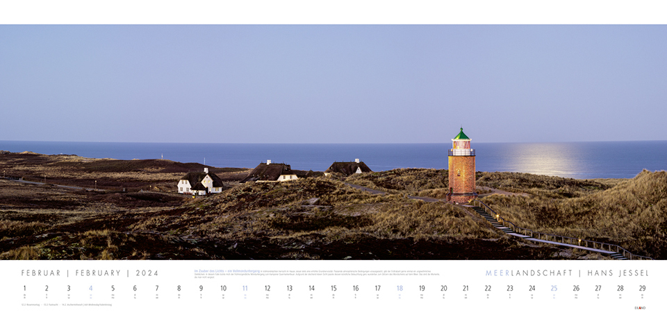 Bild: 9783964023056 | Meerlandschaft Panorama-Kalender 2024 von Hans Jessel. Großer...