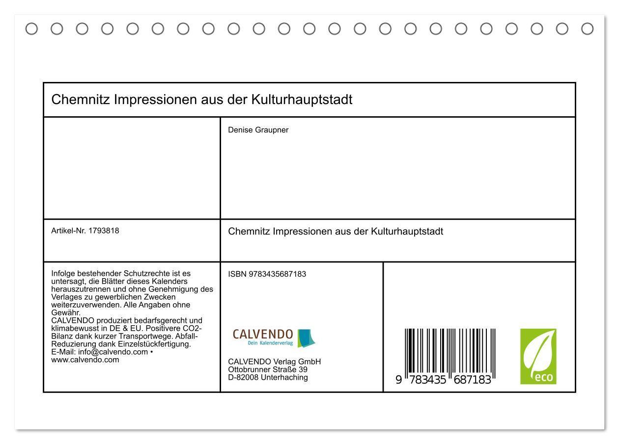 Bild: 9783435687183 | Chemnitz Impressionen aus der Kulturhauptstadt (Tischkalender 2025...