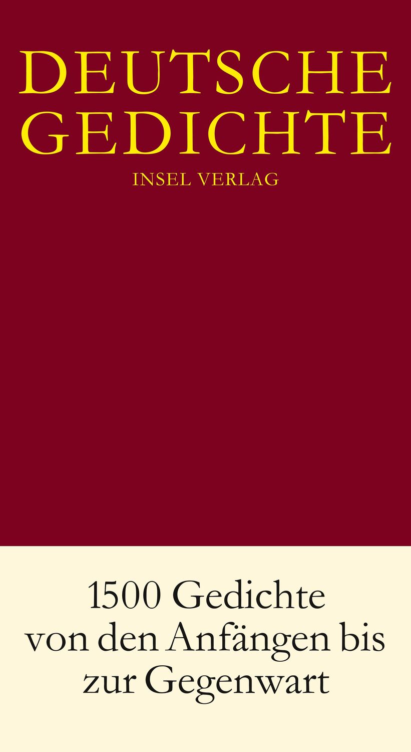 Cover: 9783458174400 | Deutsche Gedichte in einem Band | Hans-Joachim Simm | Buch | Deutsch