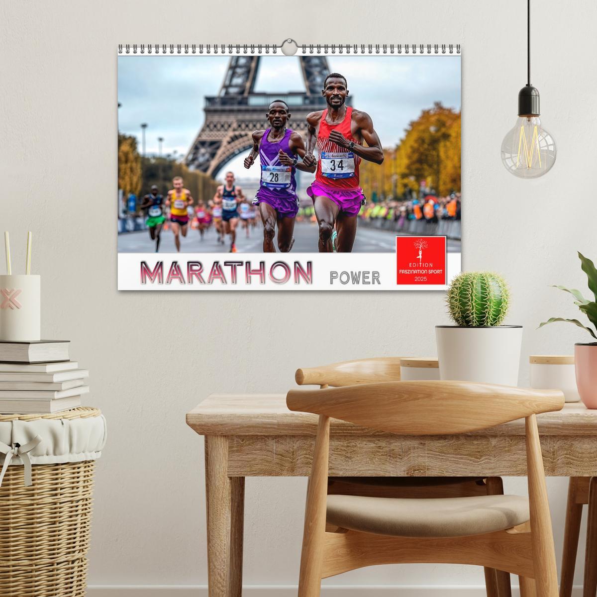 Bild: 9783457233597 | Marathon Power (Wandkalender 2025 DIN A3 quer), CALVENDO...