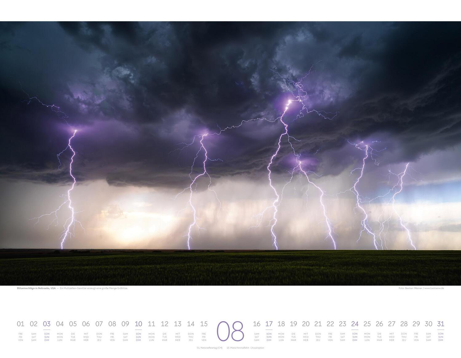 Bild: 9783838425573 | Naturkräfte - Wetterphänomene und Naturgewalten Kalender 2025 | 14 S.