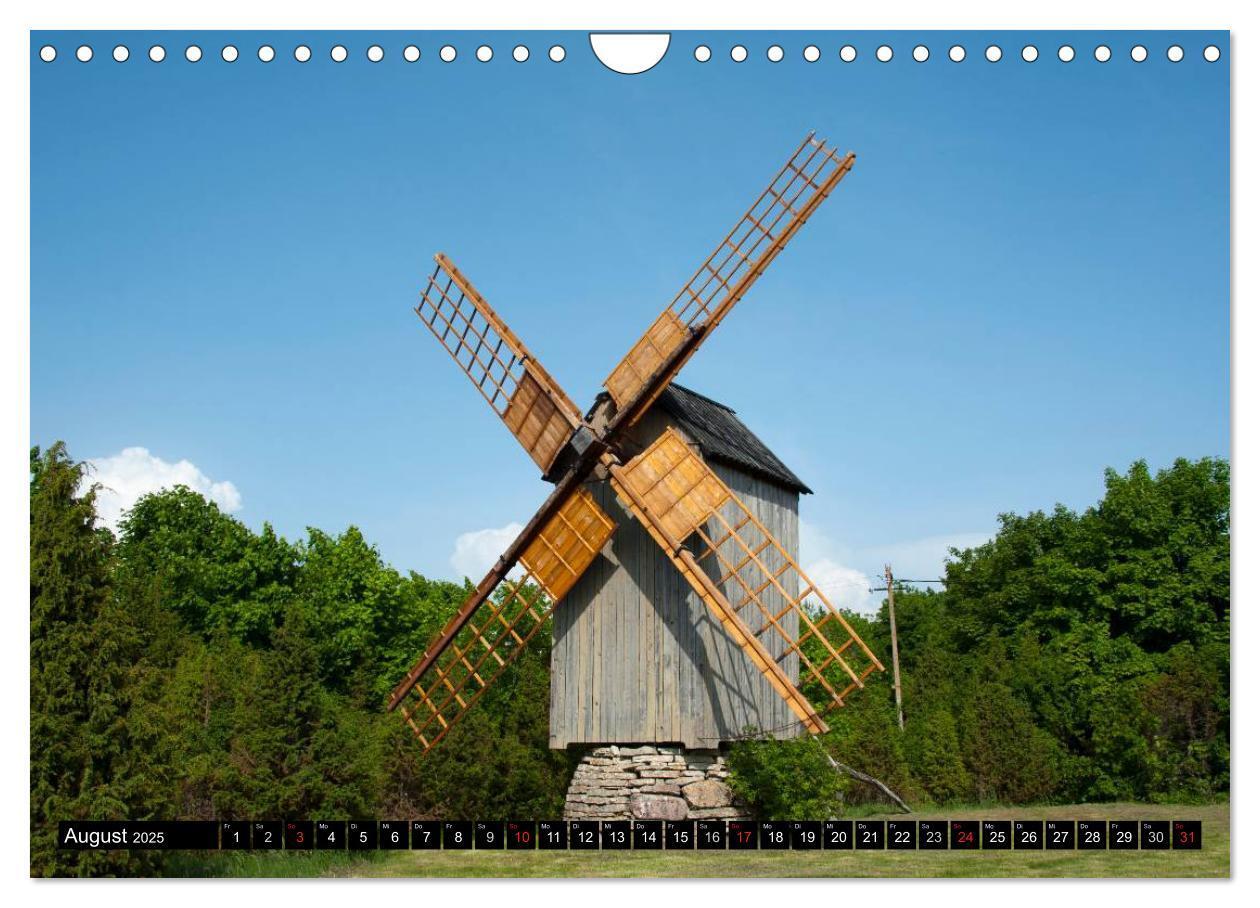 Bild: 9783435738137 | Windmühlen in Europa (Wandkalender 2025 DIN A4 quer), CALVENDO...