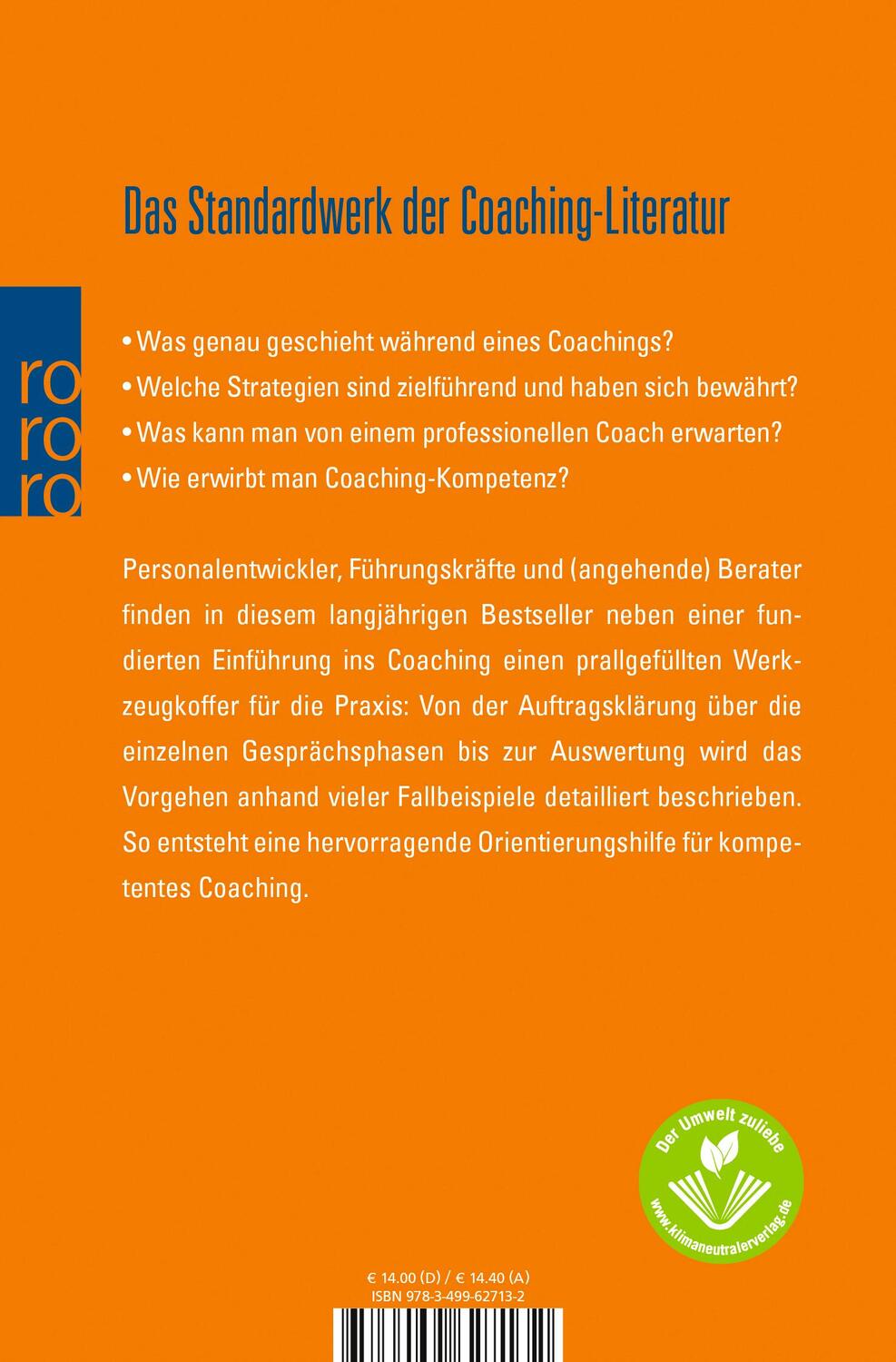 Rückseite: 9783499627132 | Coaching: Miteinander Ziele erreichen | Maren Fischer-Epe | Buch