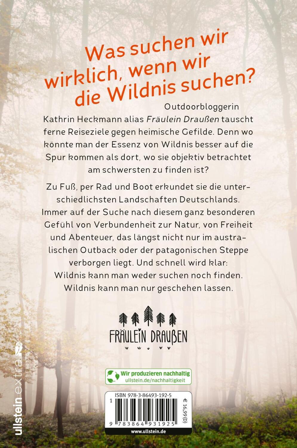 Rückseite: 9783864931925 | Fräulein Draußens Gespür für Wildnis | Kathrin Heckmann | Taschenbuch