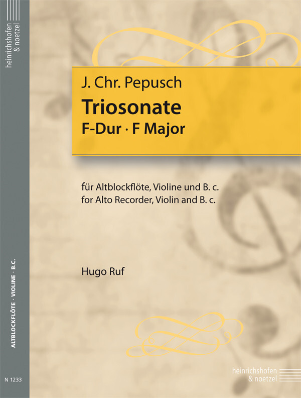 Cover: 9790204412334 | Triosonate F-Dur | Johann Christoph Pepusch | Partitur + Stimmen