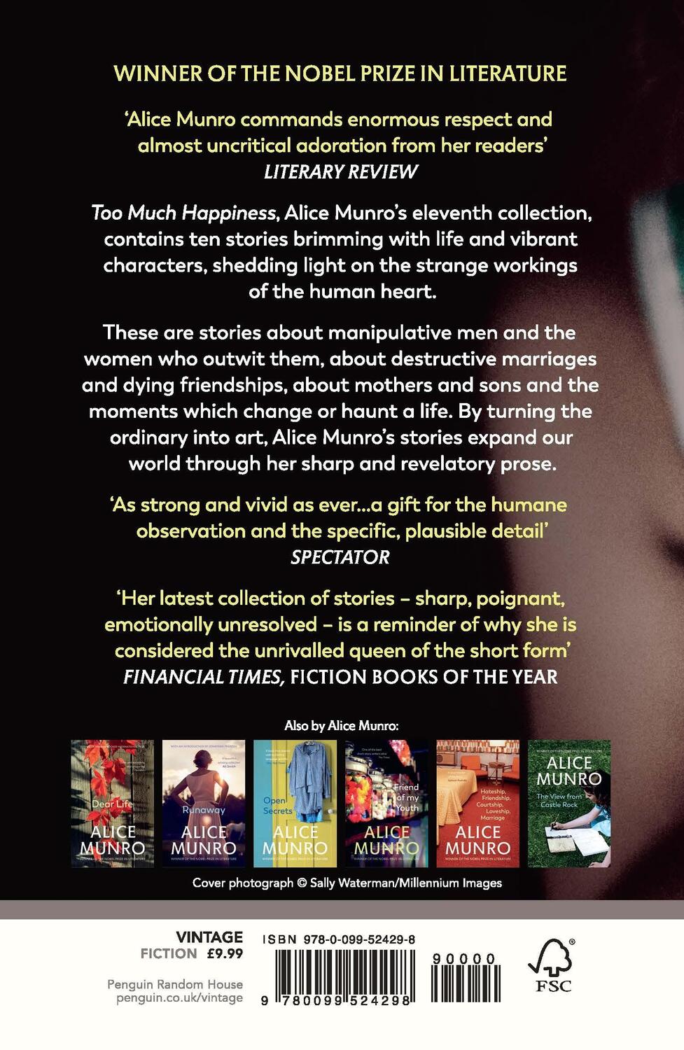 Rückseite: 9780099524298 | Too Much Happiness | Alice Munro | Taschenbuch | 320 S. | Englisch