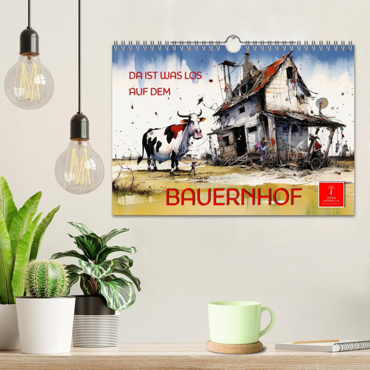 Bild: 9783383861895 | Da ist was los auf dem Bauernhof (Wandkalender 2025 DIN A4 quer),...