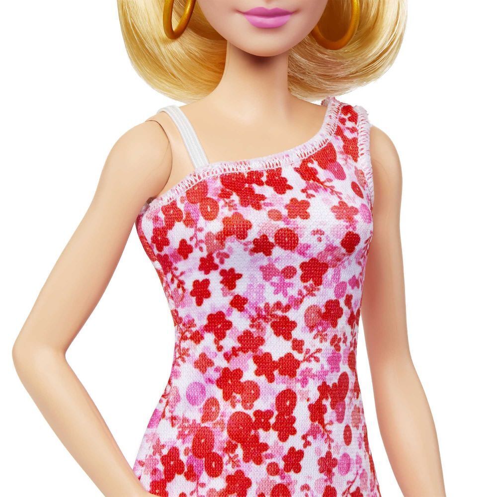Bild: 194735094073 | Barbie Fashionistas-Puppe mit blondem Pferdeschwanz und Blumenkleid