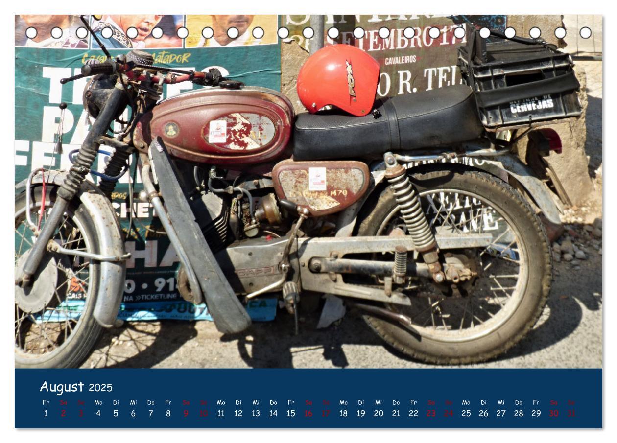 Bild: 9783435009596 | Vintage Mopeds (Tischkalender 2025 DIN A5 quer), CALVENDO...