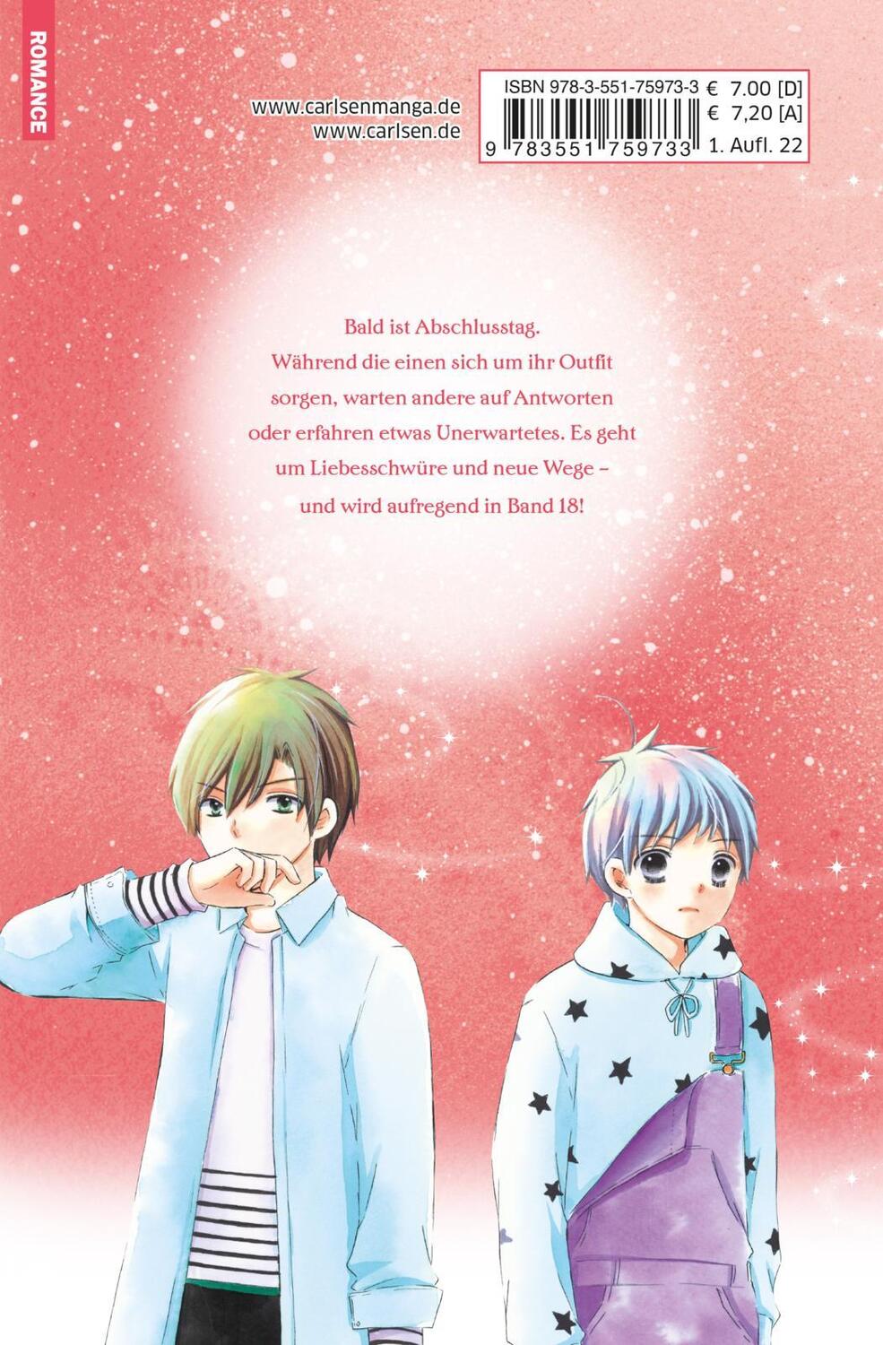 Rückseite: 9783551759733 | 12 Jahre 18 | Süße Manga-Liebesgeschichte für Mädchen ab 10 Jahren