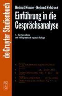 Cover: 9783110172171 | Einführung in die Gesprächsanalyse | Helmut Rehbock (u. a.) | Buch
