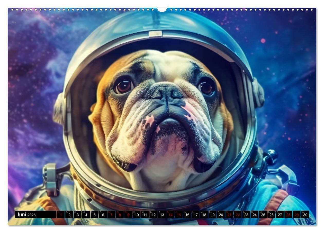 Bild: 9783383893476 | Hunde im Weltall (Wandkalender 2025 DIN A2 quer), CALVENDO...