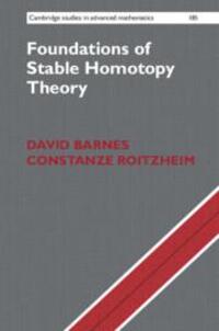 Cover: 9781108482783 | Foundations of Stable Homotopy Theory | David Barnes (u. a.) | Buch