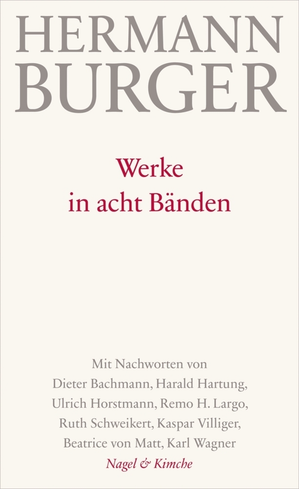 Cover: 9783312005611 | Werke, 8 Bände | Hermann Burger | Buch | 8 Bde/Tle | Deutsch | 2014