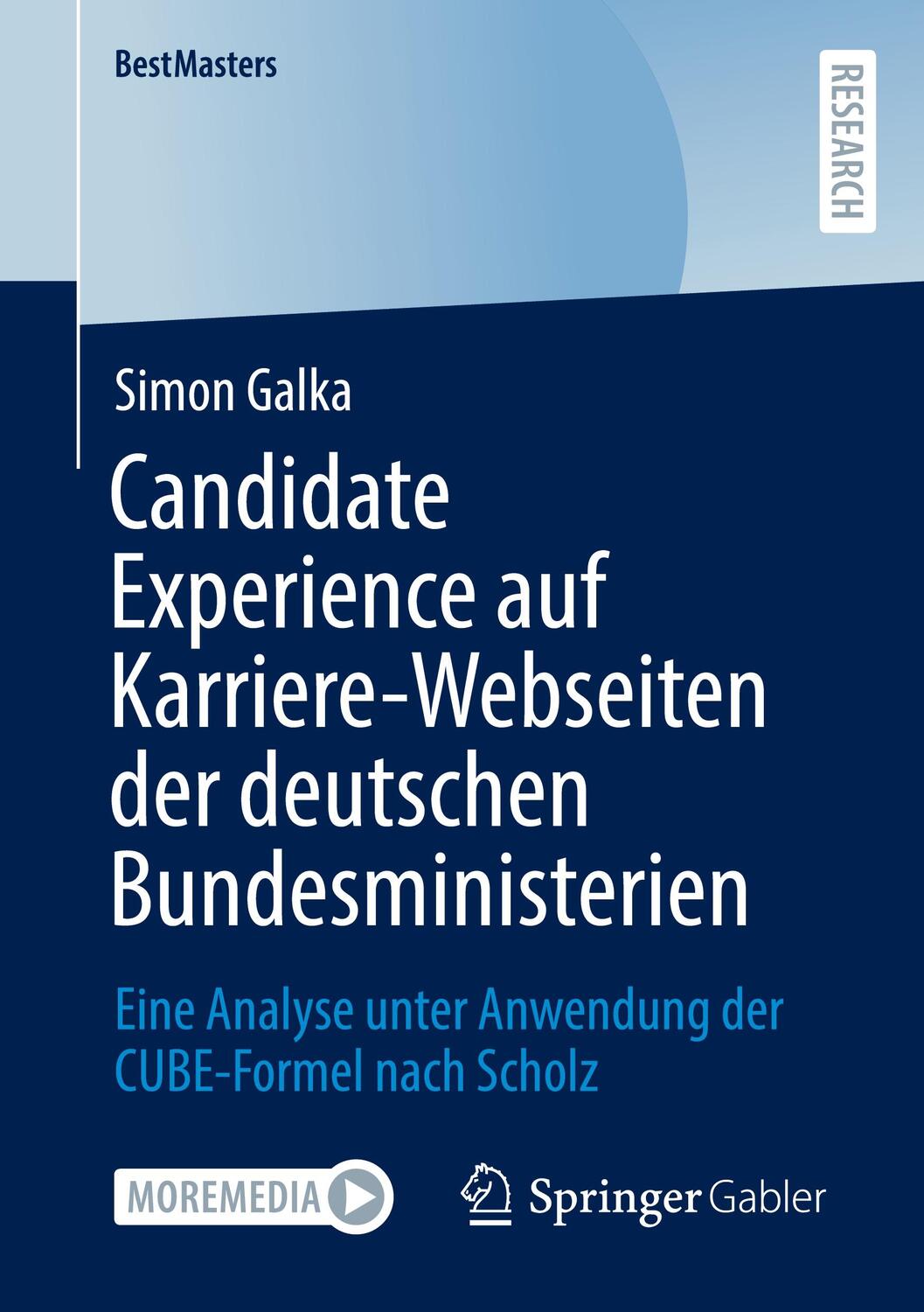 Cover: 9783658391522 | Candidate Experience auf Karriere-Webseiten der deutschen...