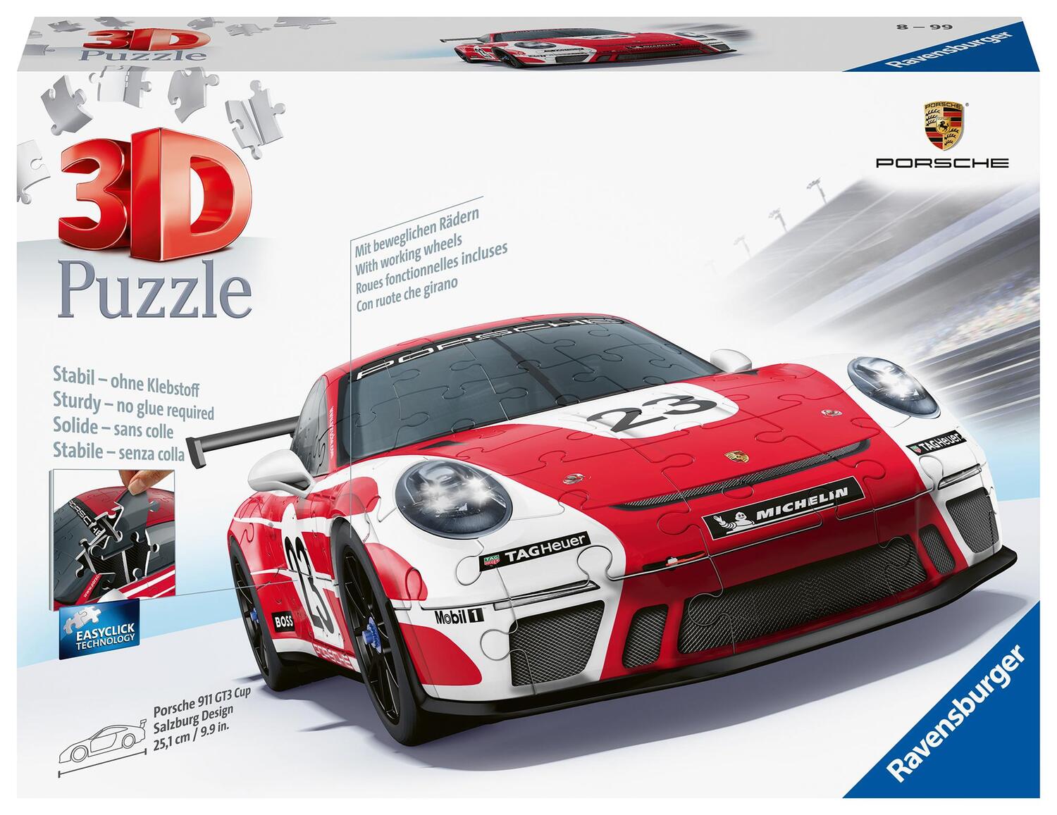 Cover: 4005556115587 | Ravensburger 3D Puzzle 11558 - Porsche 911 GT3 Cup im Salzburg...