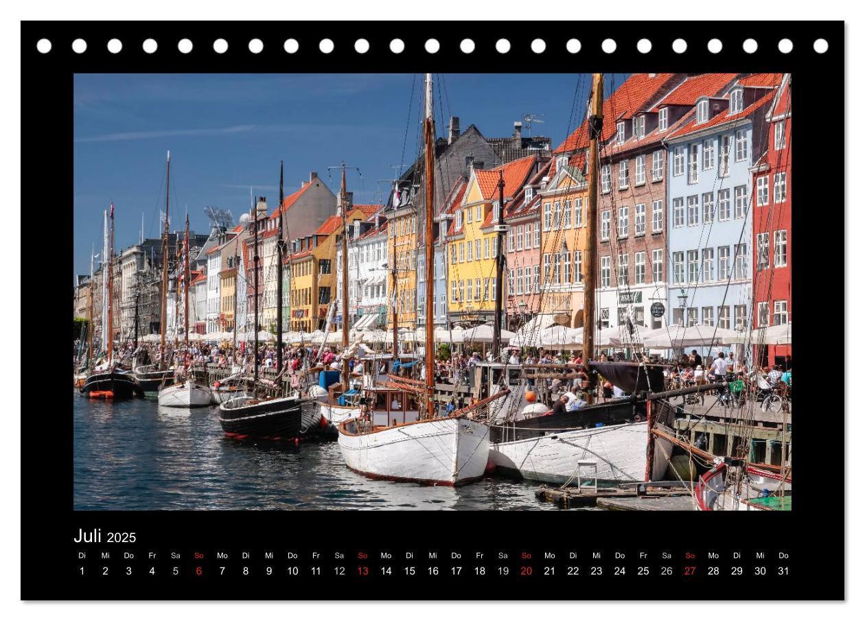 Bild: 9783435769261 | Kopenhagen (Tischkalender 2025 DIN A5 quer), CALVENDO Monatskalender