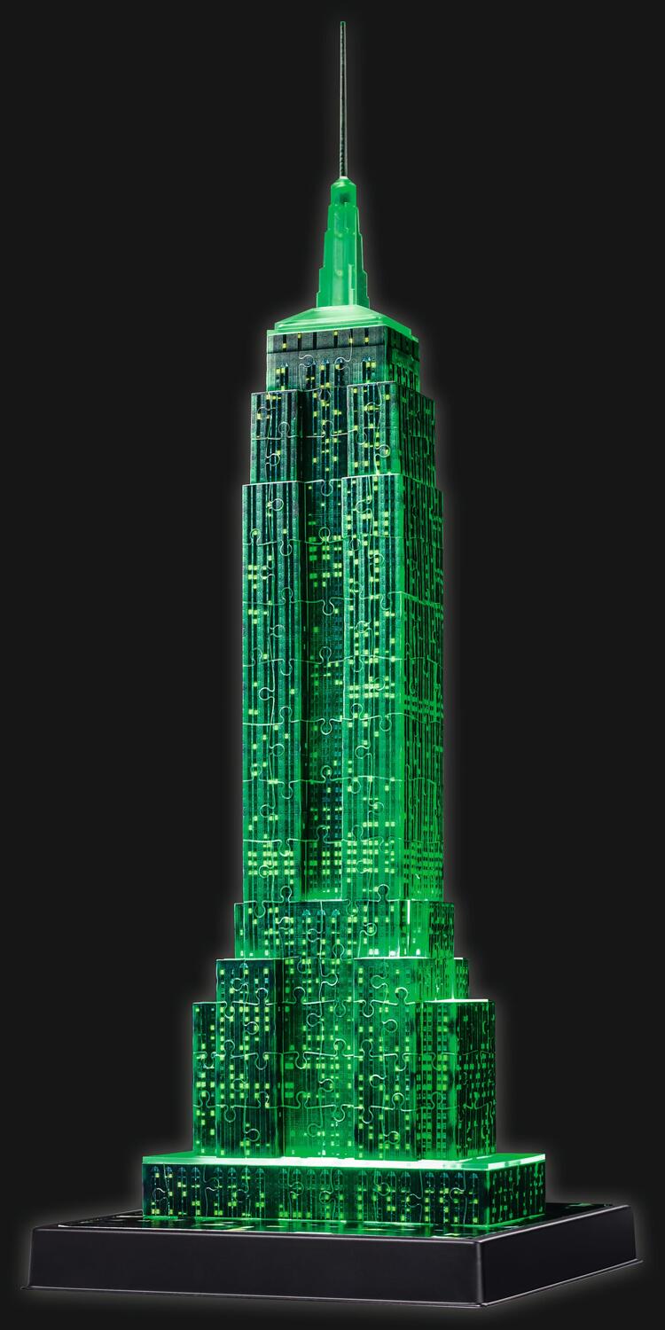 Bild: 4005556125661 | Empire State Building bei Nacht. 3D Puzzle 216 Teile | Spiel | Deutsch