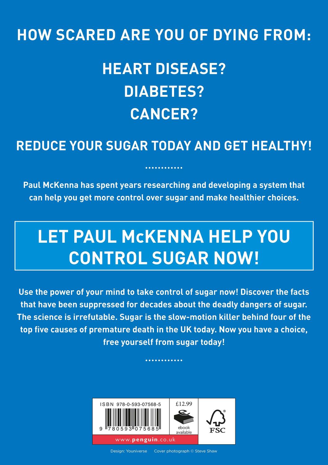 Rückseite: 9780593075685 | Get Control of Sugar Now! | Paul McKenna | Taschenbuch | Englisch