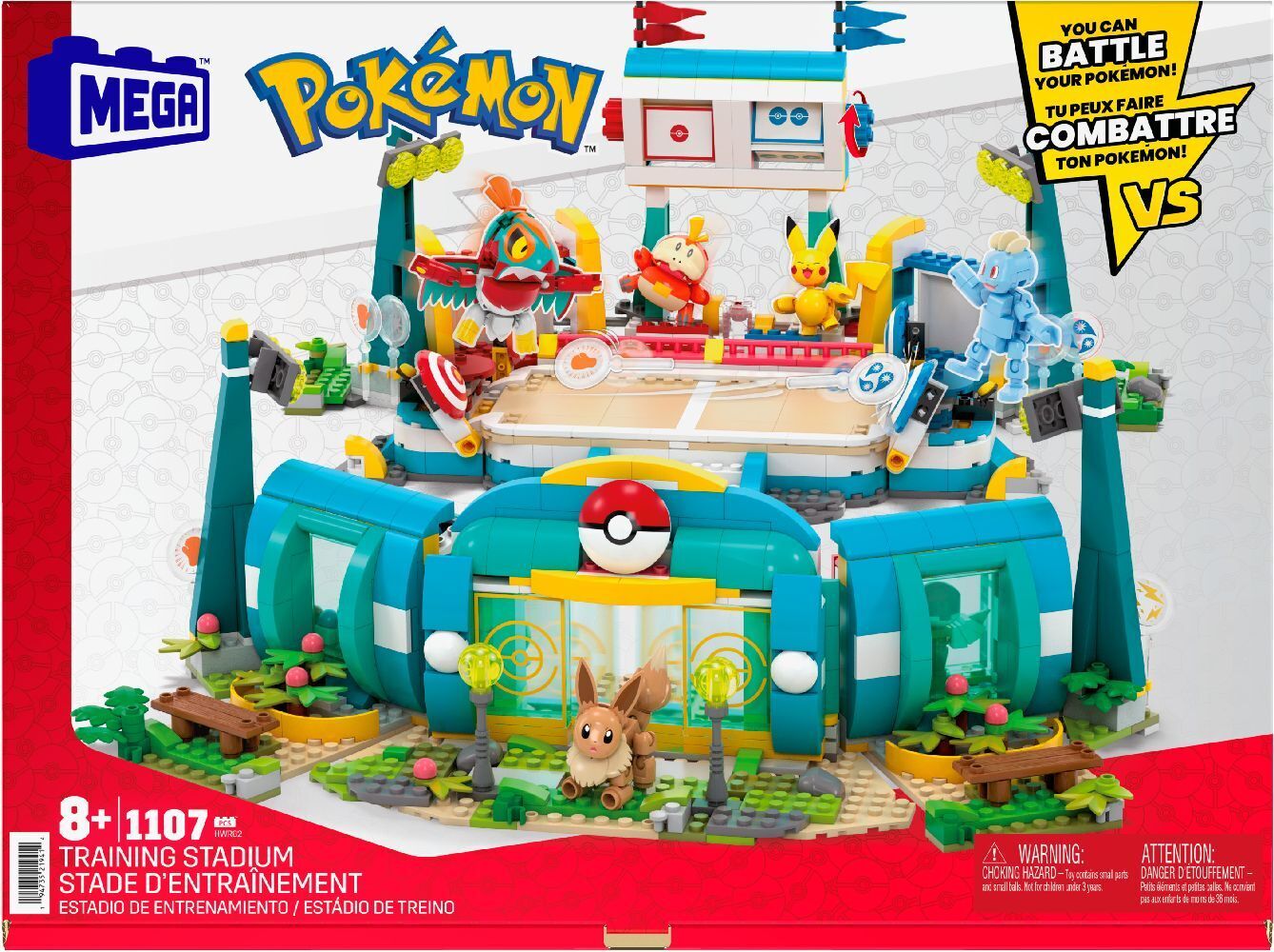 Cover: 194735219414 | MEGA Pokémon Trainingsstadion | Stück | Karton | HWR82 | Mega Bloks