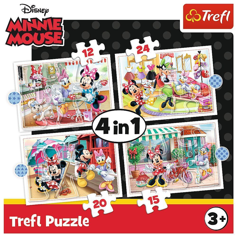 Bild: 5900511343557 | 4 in 1 Puzzle - Disney Minnie Mouse (Kinderpuzzle) | Spiel | 34355