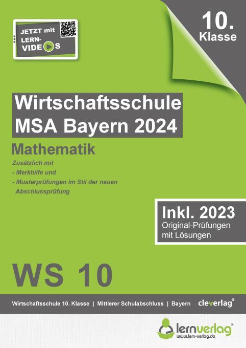 Cover: 9783743001176 | Original-Prüfungen Wirtschaftsschule Bayern 2024 Mathematik | mbH