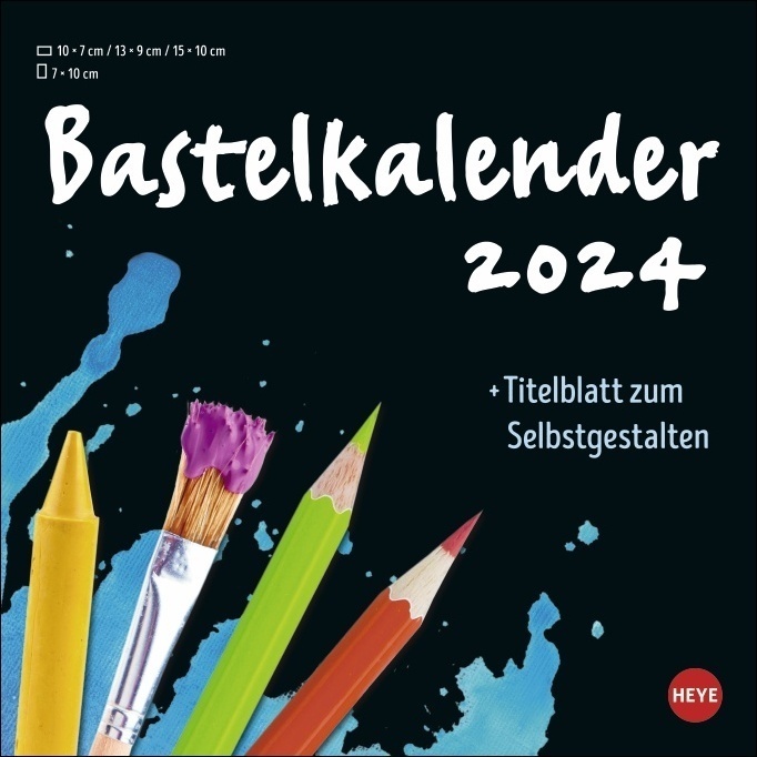 Cover: 9783756401987 | Bastelkalender 2024 schwarz klein. Blanko-Kalender zum Basteln und...