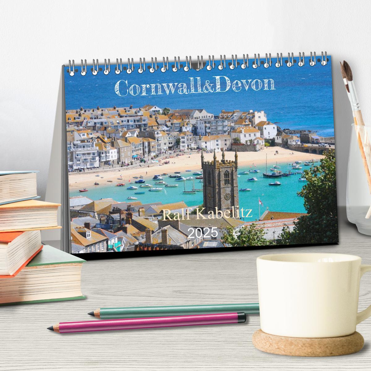 Bild: 9783383909191 | Cornwall &amp; Devon 2025 (Tischkalender 2025 DIN A5 quer), CALVENDO...