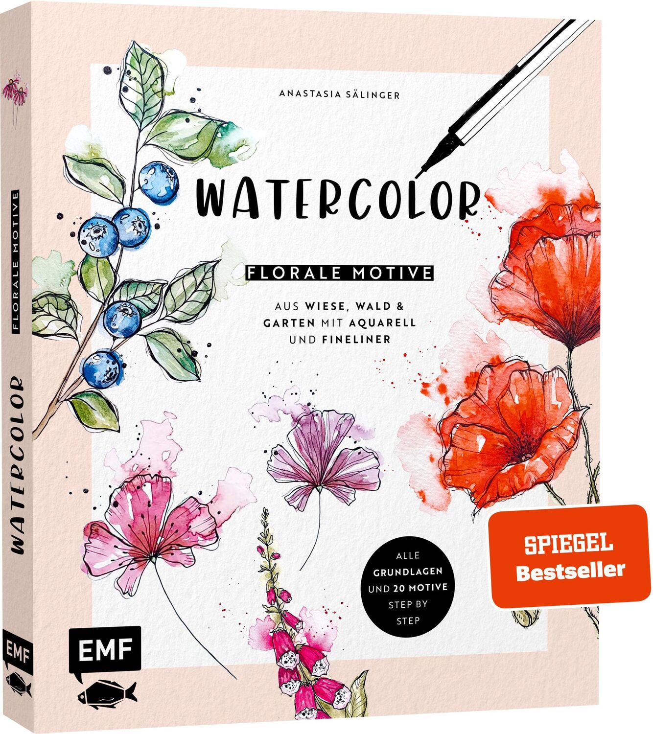 Cover: 9783745909050 | Watercolor - Florale Motive aus Wiese, Wald &amp; Garten mit Aquarell...