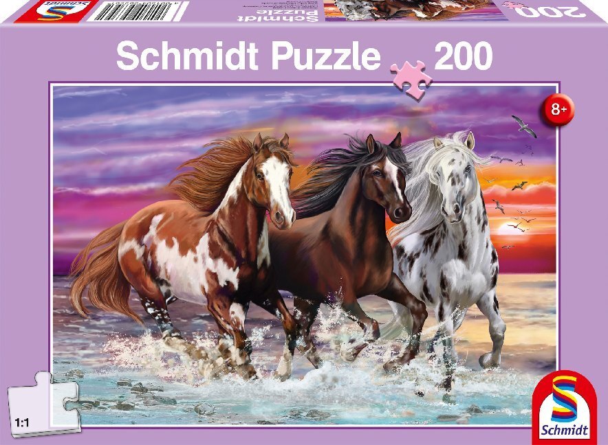 Cover: 4001504563561 | Wildes Pferde-Trio (Kinderpuzzle) | Spiel | In Spielebox | 56356