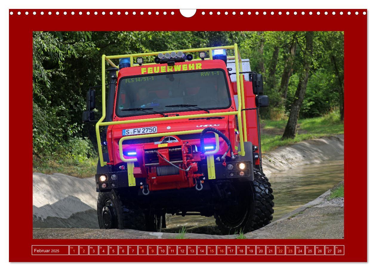 Bild: 9783457225417 | Unimog bei der Feuerwehr (Wandkalender 2025 DIN A3 quer), CALVENDO...