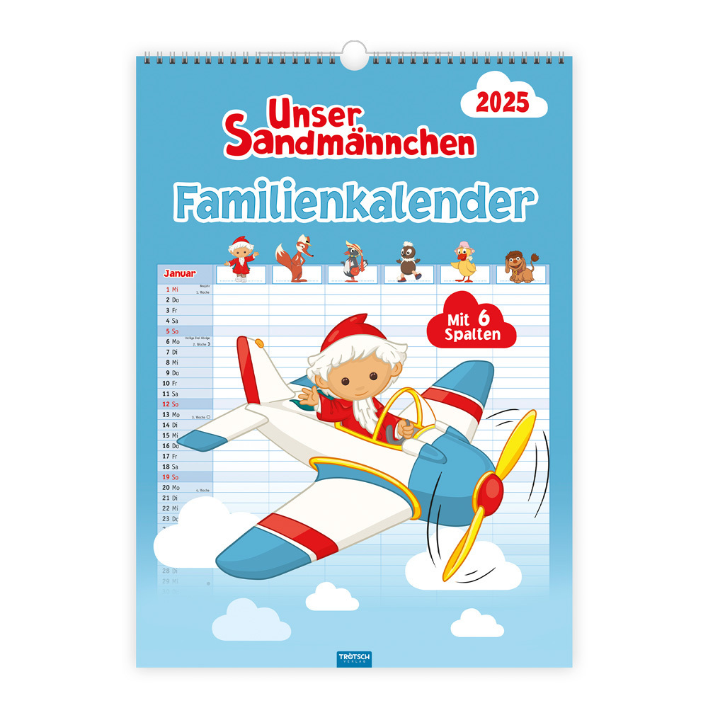 Cover: 9783988022295 | Trötsch Unser Sandmännchen XL-Familienplaner Familienkalender Unser...