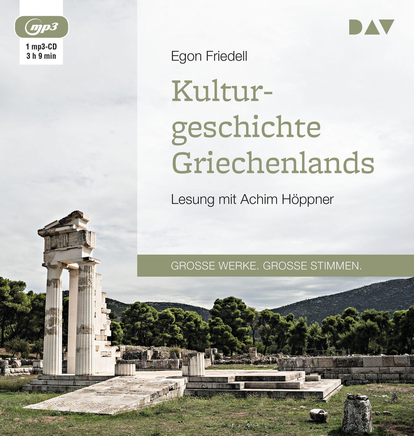 Cover: 9783742404336 | Kulturgeschichte Griechenlands | Lesung mit Achim Höppner (1 mp3-CD)