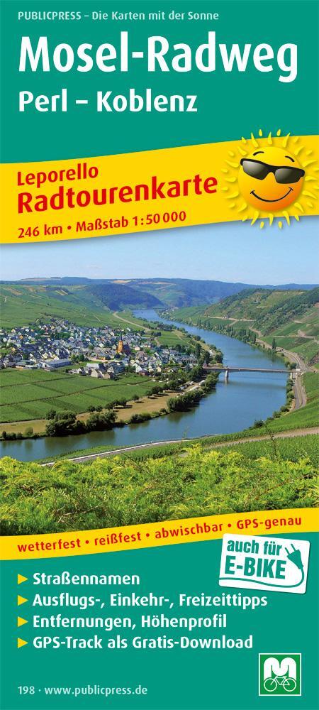 Cover: 9783899201987 | Mosel-Radweg Perl - Koblenz 1 : 50 000 | (Land-)Karte | Deutsch | 2010