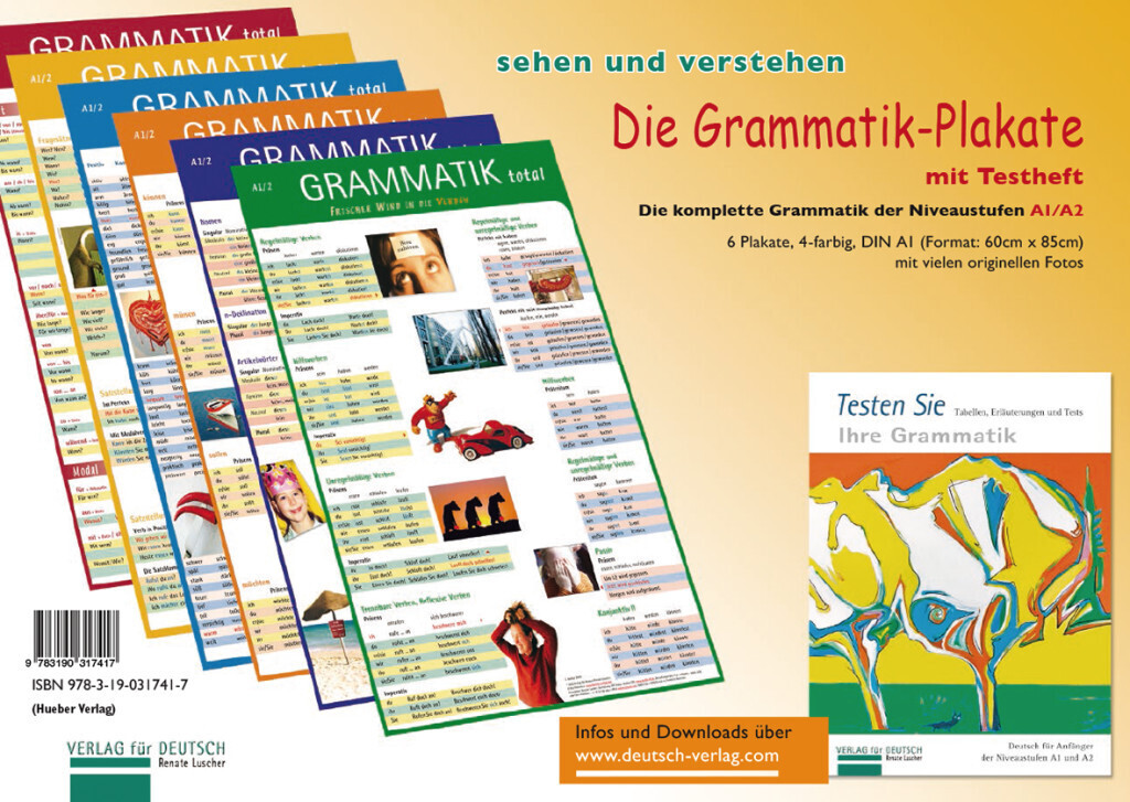 Cover: 9783190317417 | Die Grammatik-Plakate A1/A2, m. 1 Beilage, m. 1 Buch | Renate Luscher