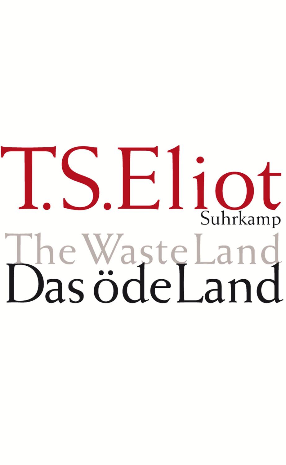 Cover: 9783518420225 | Das öde Land | Thomas Stearns Eliot | Buch | Deutsch | 2008 | Suhrkamp