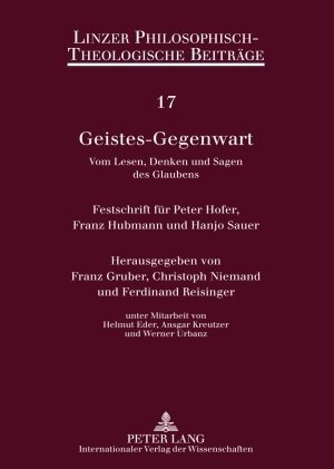 Cover: 9783631570623 | Geistes-Gegenwart | Franz Gruber (u. a.) | Buch | Deutsch