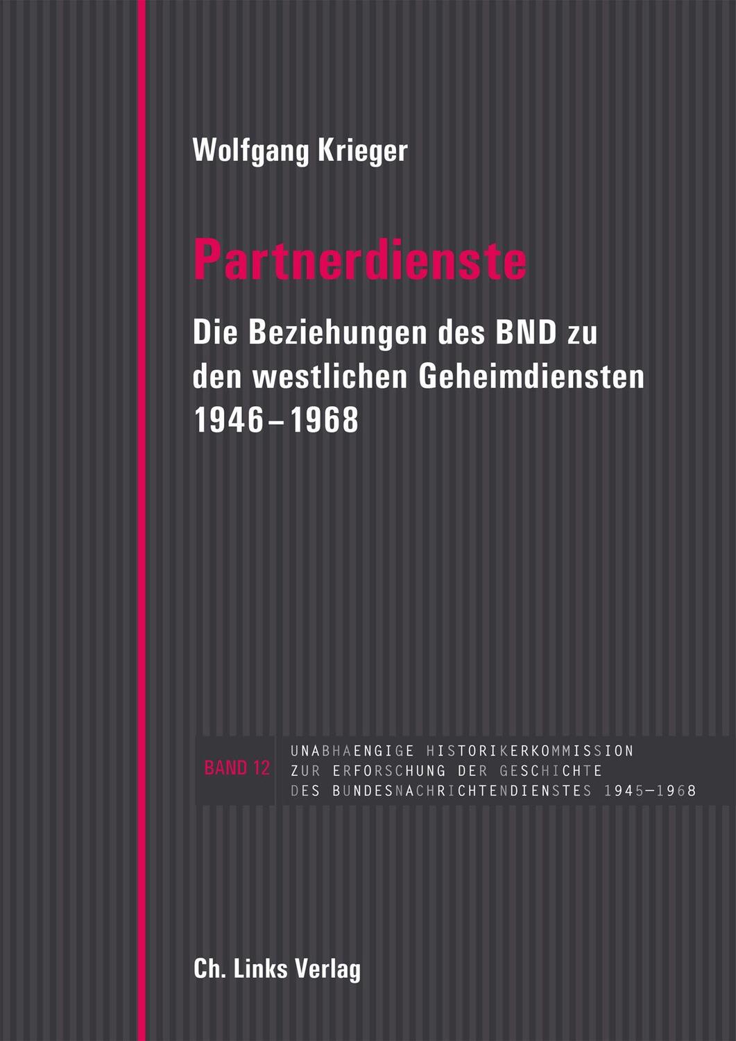 Cover: 9783962890889 | Partnerdienste | Wolfgang Krieger | Buch | gebunden | Deutsch | 2021