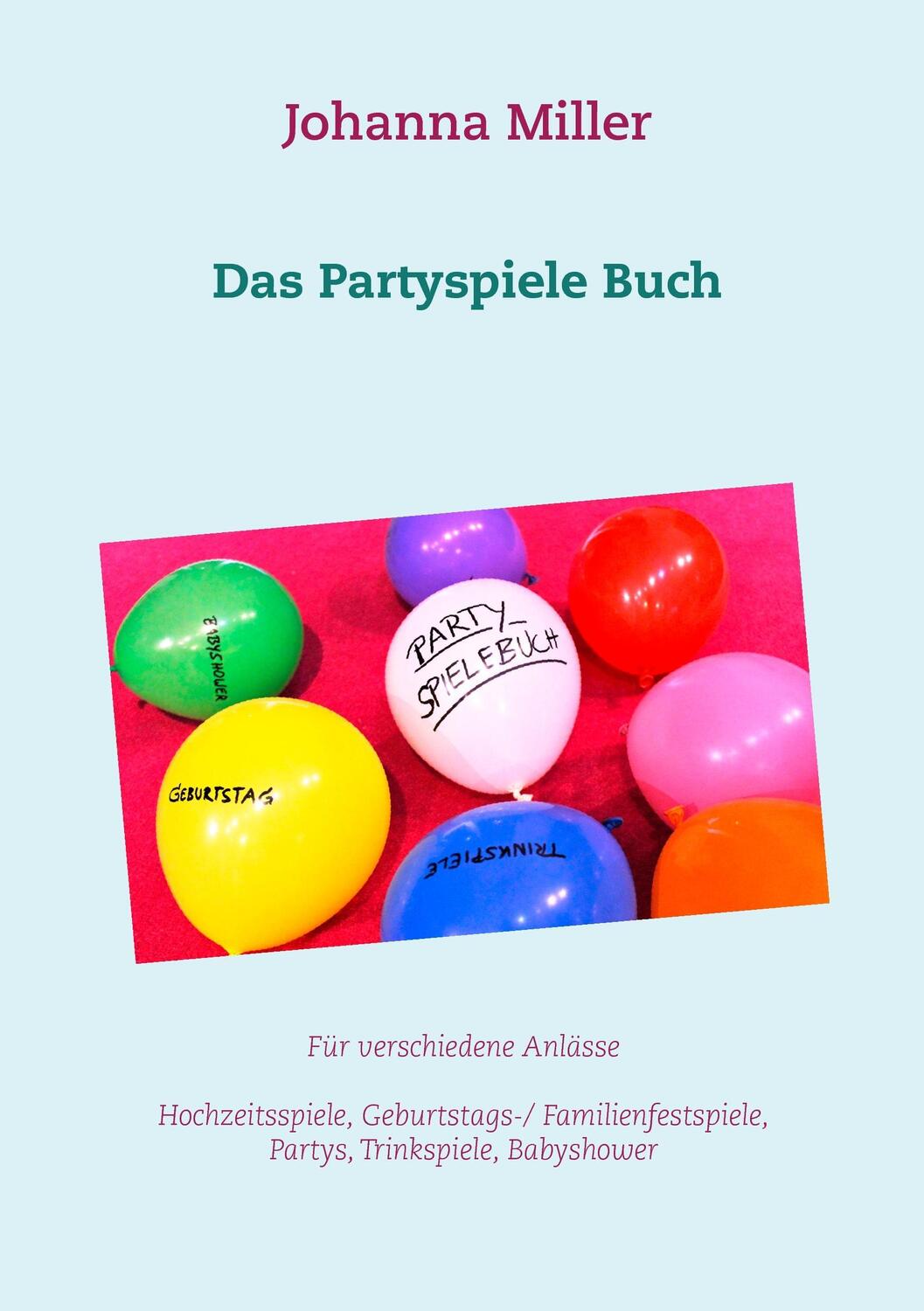 Cover: 9783741289873 | Das Partyspiele Buch | Johanna Miller | Taschenbuch | Books on Demand
