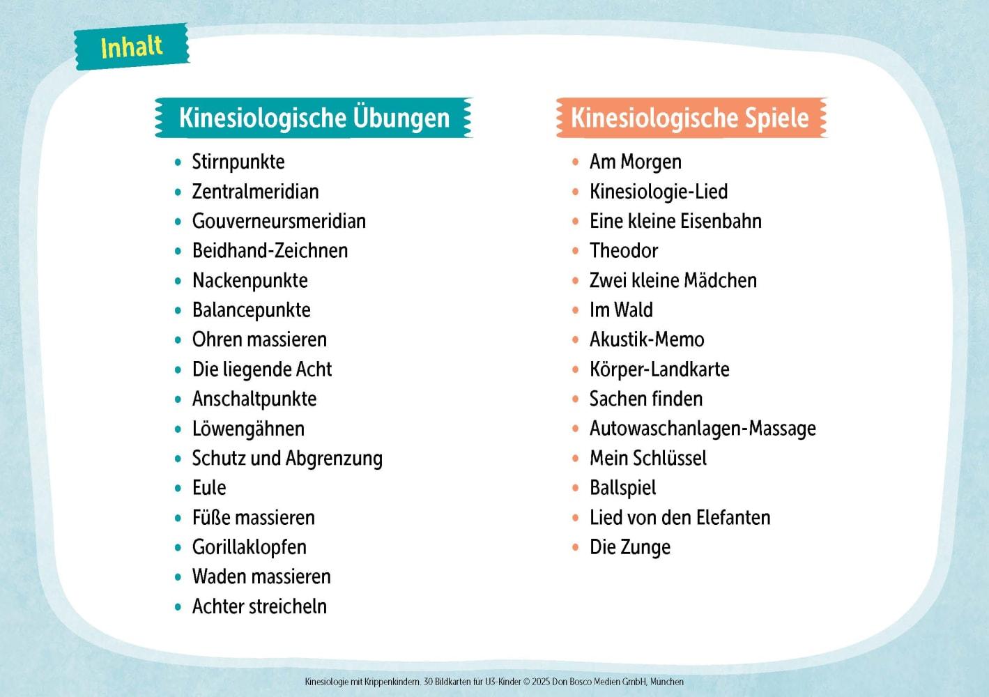 Bild: 4260694923191 | Kinesiologie mit Krippenkindern | Nina Hock | Box | 32 S. | Deutsch