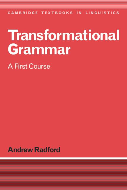 Cover: 9780521347501 | Transformational Grammar | Radford | Andrew Radford | Taschenbuch