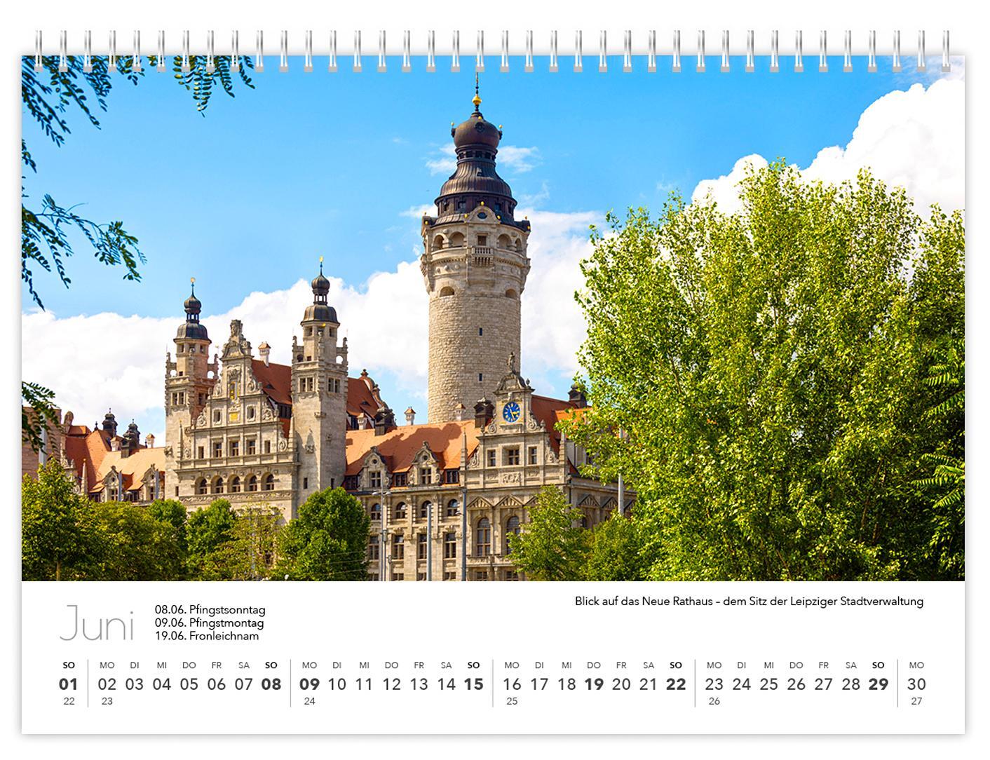 Bild: 9783910680814 | Kalender Leipzig kompakt 2025 | 21 x 15 cm weißes Kalendarium | 2025