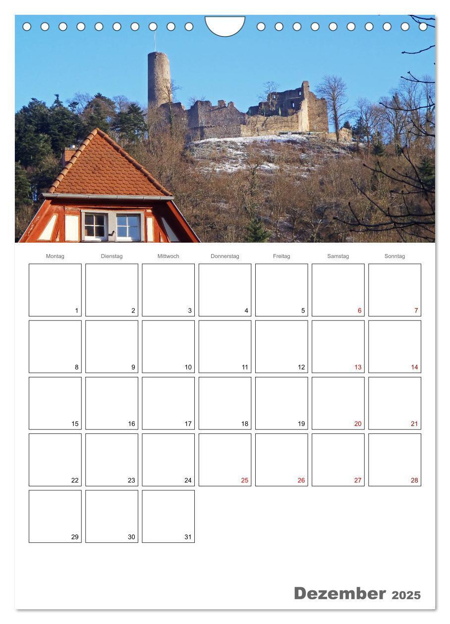 Bild: 9783435975983 | Weinheim an der Bergstraße Planer (Wandkalender 2025 DIN A4 hoch),...