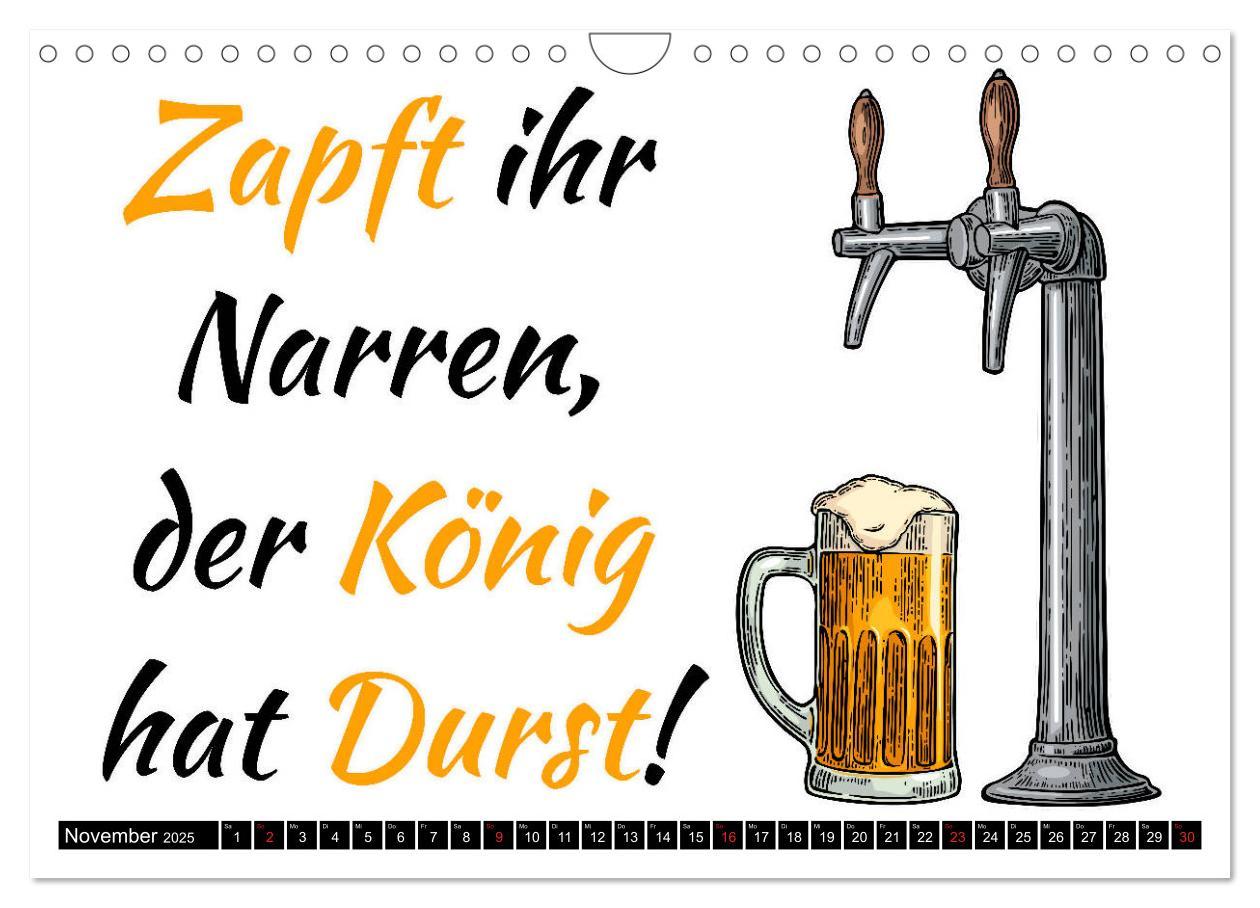 Bild: 9783435211357 | Bier - Lustige Sprüche und Grafiken (Wandkalender 2025 DIN A4...