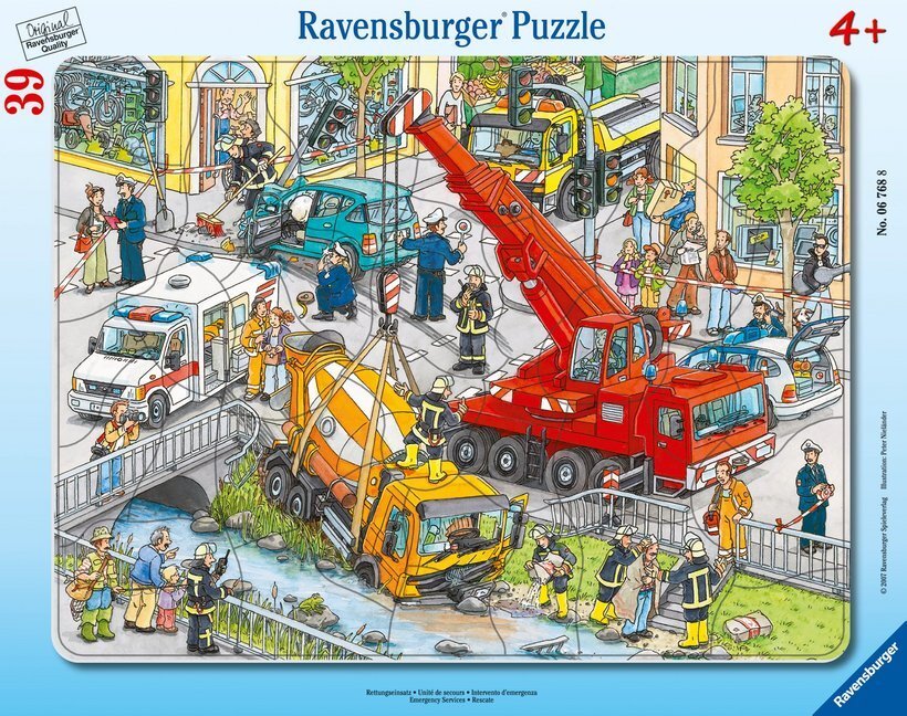 Cover: 4005556067688 | Ravensburger Kinderpuzzle - 06768 Rettungseinsatz - Rahmenpuzzle...